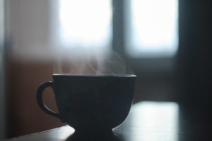 cup with steam