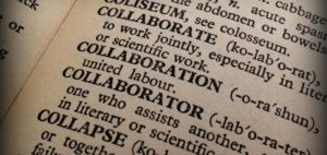 Dictionary page on "collaboration" 