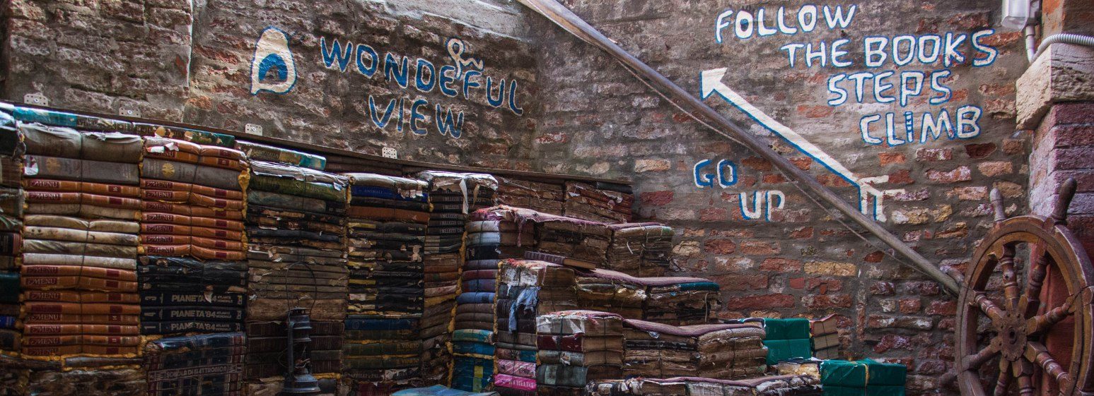 stairs made of books