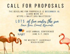 Cal for proposal deadline is December 15, 2019.