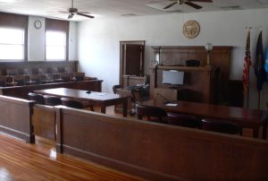 empty courtroom